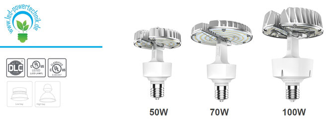 E27 LED 50W, 70W, 100W