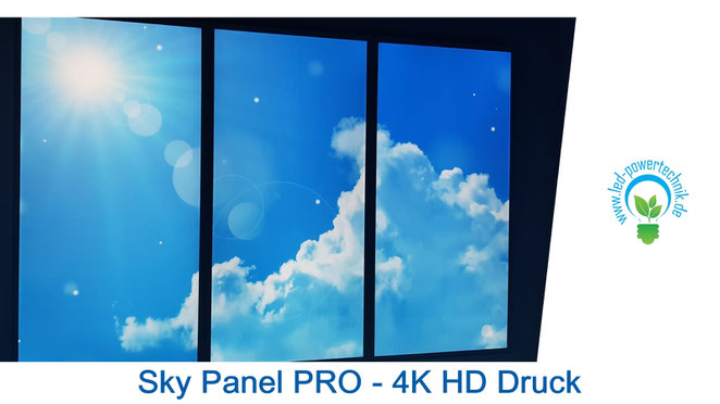 LED-Deckenhimmel 180x120 cm mit Wolkenmotiv – Deckenlösung für Behandlungsräume