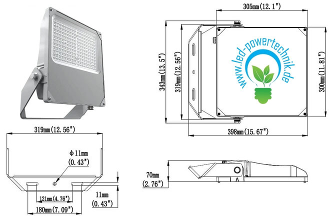 LED Neptun Flutlichtstrahler