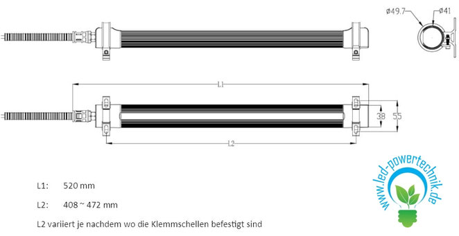 wasserdichte LED Maschinenleuchte