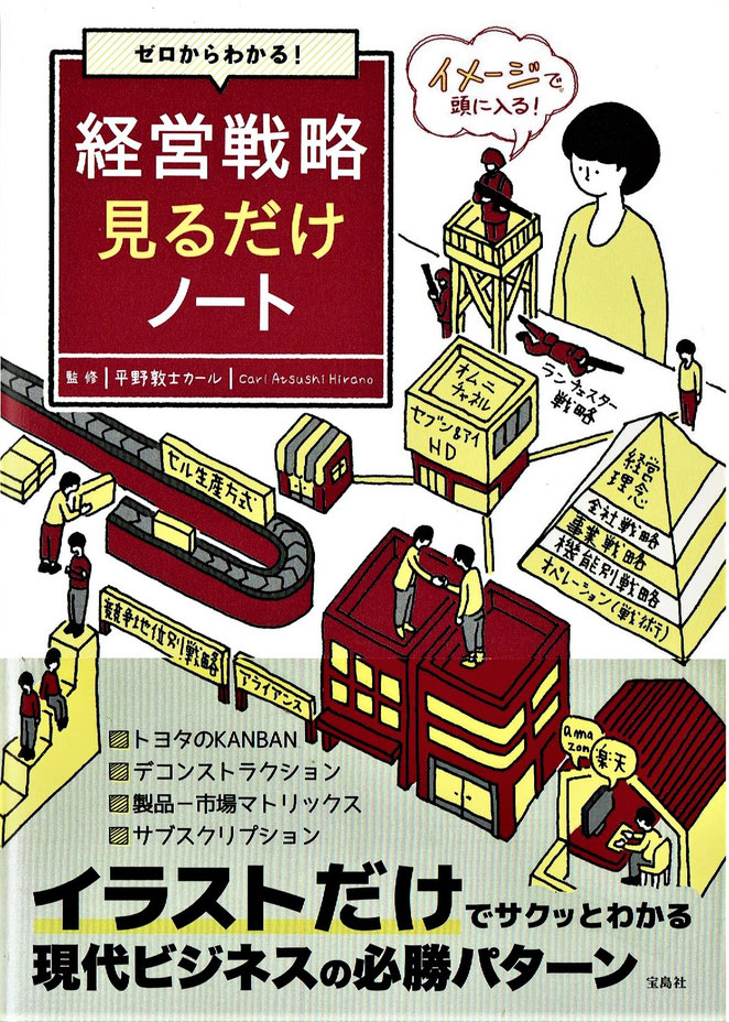 経営戦略見るだけノーツ　平野敦士カール監修　宝島社