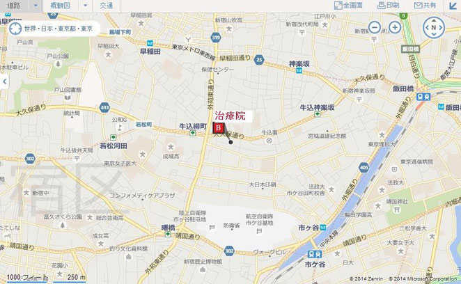 あじさい鍼灸マッサージ治療院　地図からみる地元