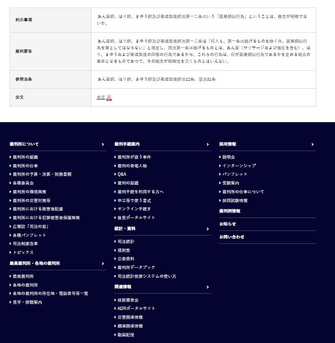 裁判所　裁判例検索より