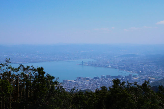 あじさい鍼灸マッサージ治療院　比叡山山頂からの琵琶湖