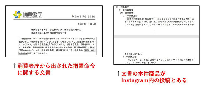 あじさい鍼灸マッサージ治療院　Instagram投稿も景品表示法違反の対象に