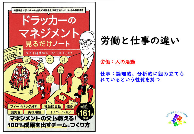 あじさい鍼灸マッサージ治療院　労働と仕事の違い