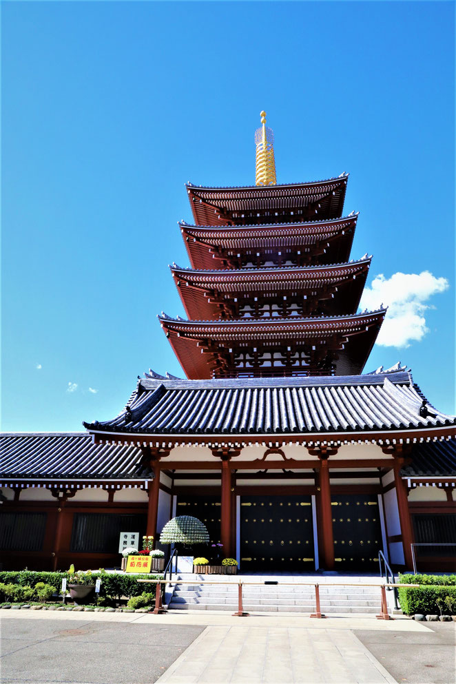 あじさい鍼灸マッサージ治療院　浅草寺の五重塔塔院造り