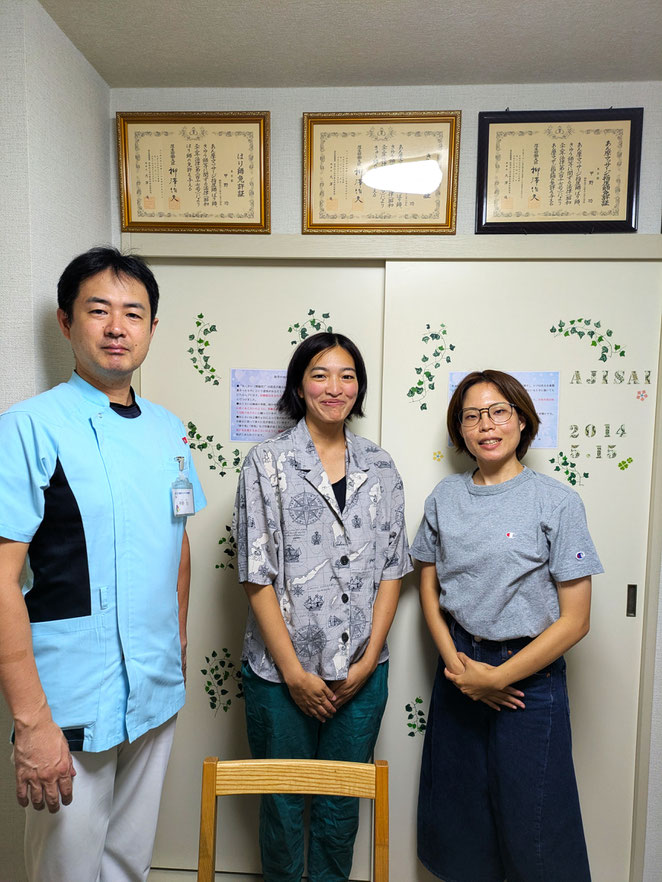 あじさい鍼灸マッサージ治療院　露木先生を招いてのマッサージ練習会