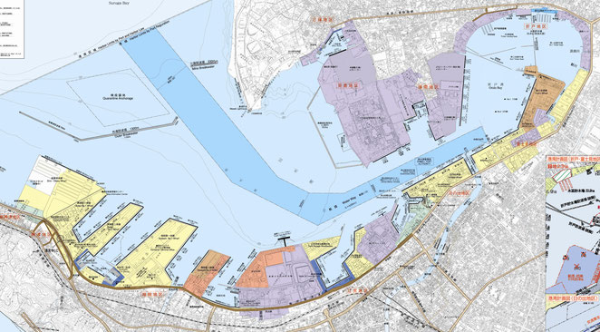 臨港地区における構築物の制限 清水港