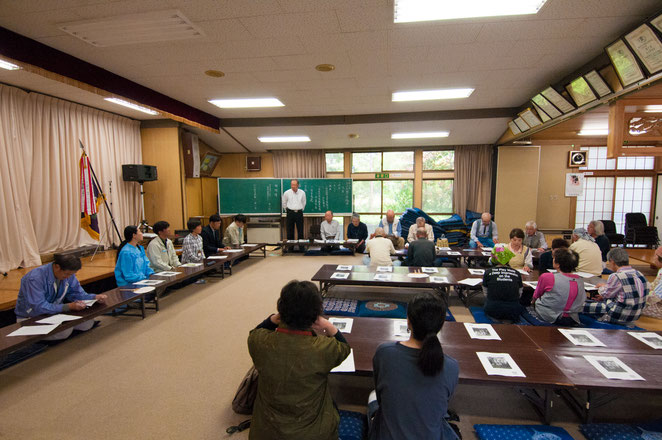 令和元年「山口大根の会」総会。山口自治会館にて。