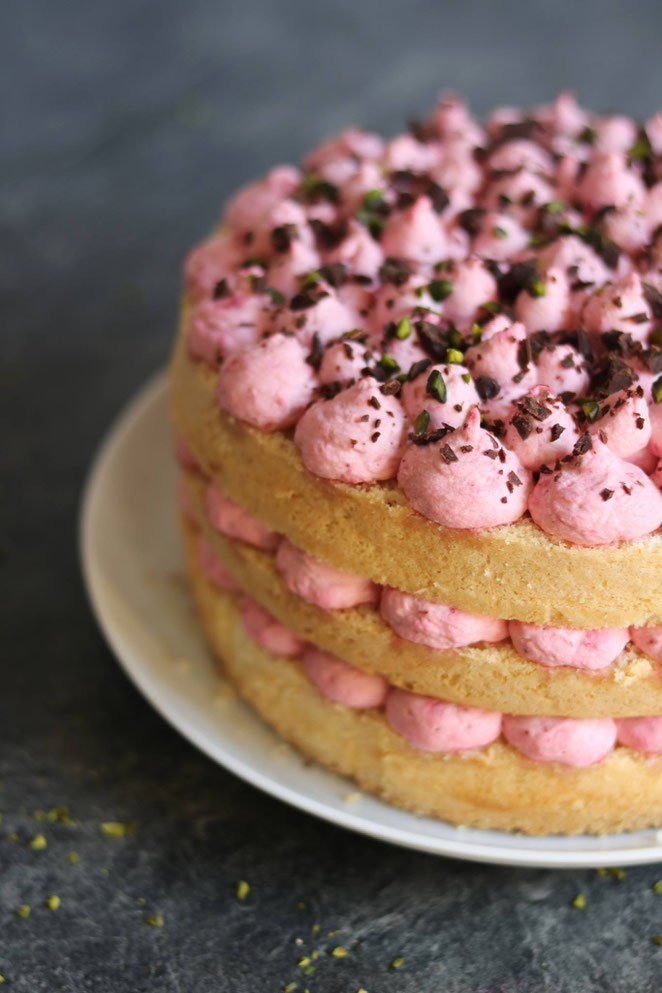 Himbeer-Sahne-Torte