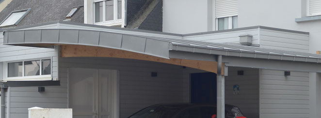 CARPORT TOITURE ZINC