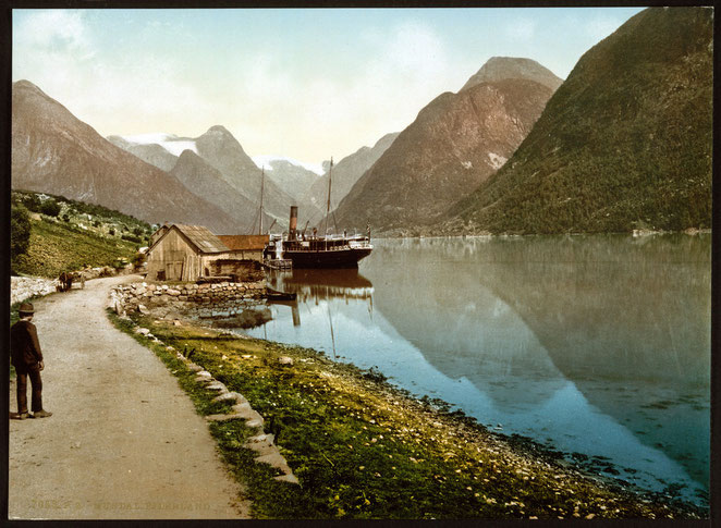 Fjaerlandsfjord, Norway, c. 1890-1900