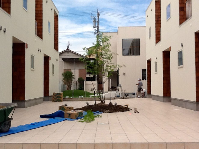名古屋市MAMAN APARTMENT造園工事