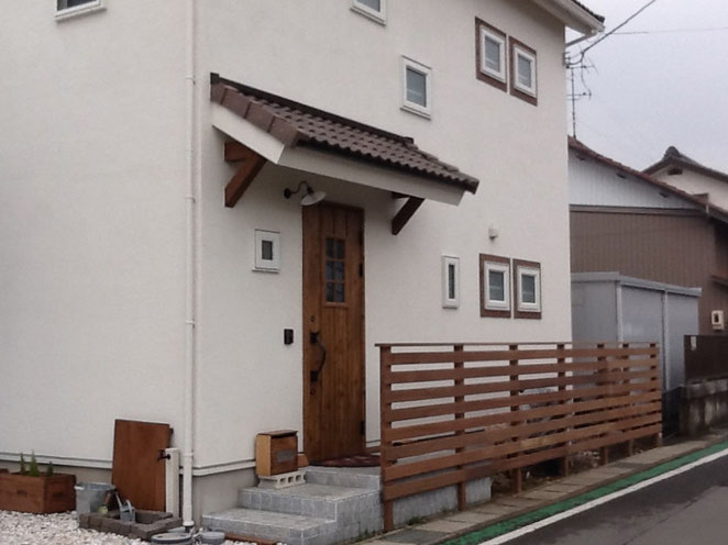 小牧市M邸のウッドフェンス工事