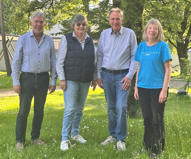 v.l.n.r.: Hanspeter Blatter, Marianne Häderli, Peter Egger, Susanne Grossenbacher