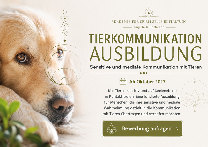 Tierkommunikation Ausbildung mit Anja Kali Hoffmann für sensitive und mediale Kommunikation mit Tieren