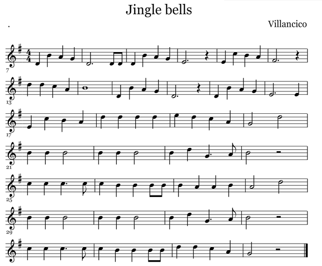 Jingle bells (Score)