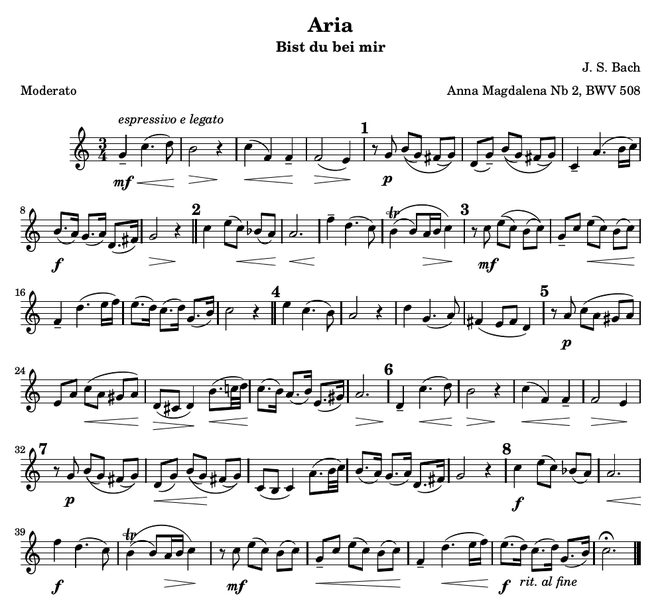 Para la flauta dulce: en el compás 34 tocar las 3 primeras notas una octava más aguda.