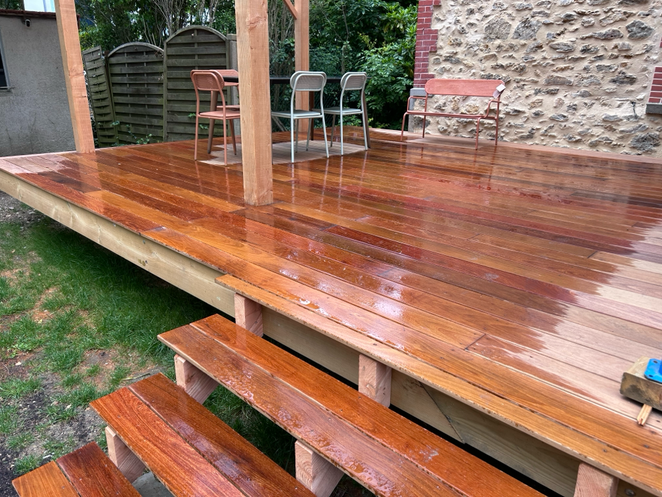 Terrasse bois en ipé à Taverny 