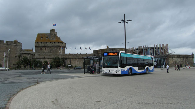 Mercedes O530 Citaro 2 N du réseau KSMA de Saint-Malo Agglomération le 05 juillet 2014.