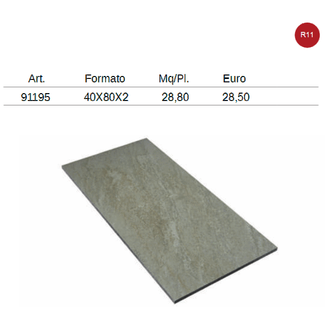 gres porcellanato effetto pietra formato 40x80 