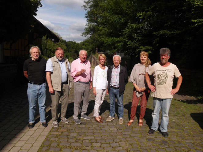 Dr.Behrens, Klaus Gevelhoff, Prof. Grymer, Heide Niang, Dr.Haug, Edith Mahlke, Rolf Bleck (von links nach rechts)