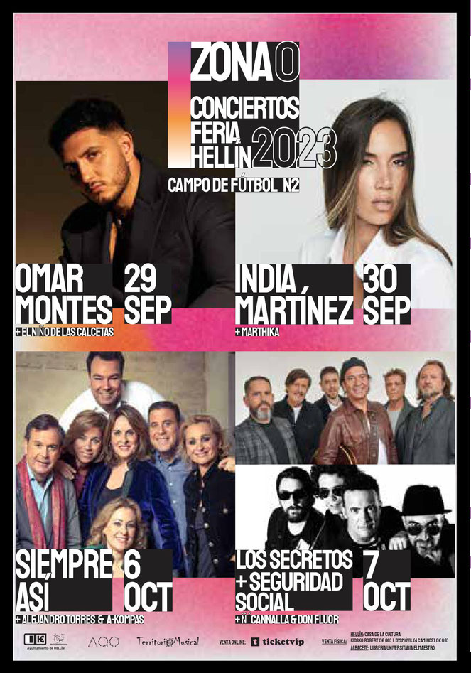 programa conciertos actividades horarios cuando es