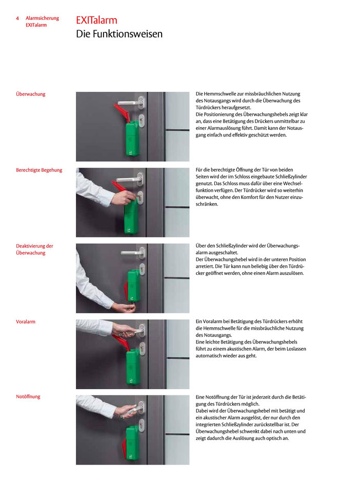 Exit Alarm als Fluchttürsicherung