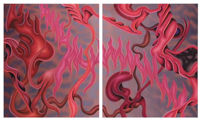 Why Is There Something Rather Than Nothing?, 2025, oil on canvas, 120 x 200 cm