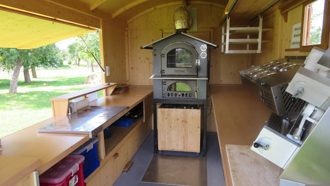 Holzbackofen Pizza Dinnete Schäferwagen