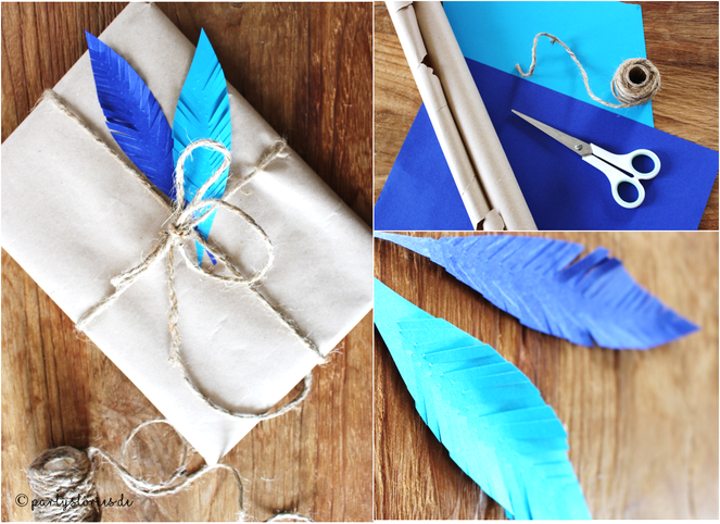 Bild: Verpacken mit Packpapier, Geschenkideen, Partystories