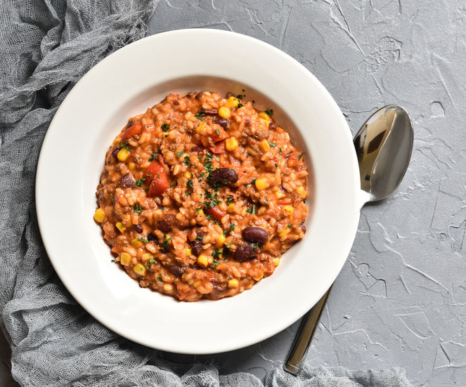 Klassiker neu interpretiert: Chili con Carne als Risotto, vegetarisch, vegan möglich, Thermomix