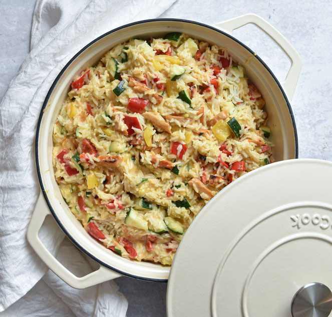 Reistopf "Honig-Senf-Gemüse", vegetarisch, vegan möglich, Thermomix