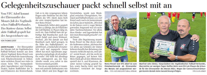 © Freie Presse Oberes Vogtland 17.08.2021