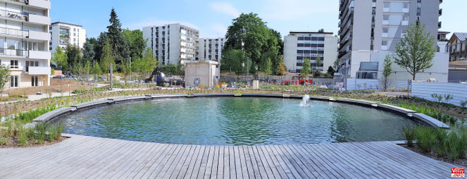 Bassin du quartier Louvois à Vélizy-Villacoublay.
