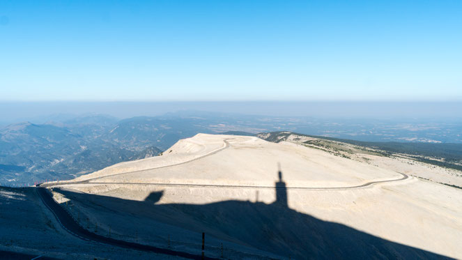 Mont Ventoux Observatory as shadow