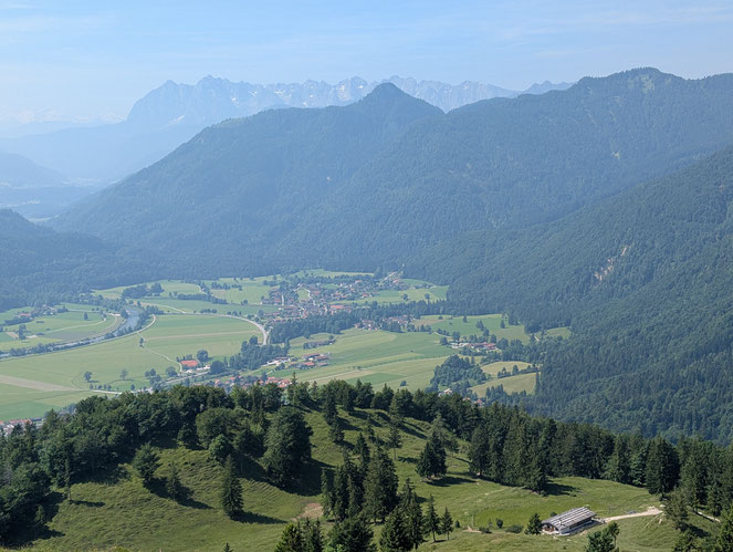 Aussicht auf Schleching und Wilden Kaiser