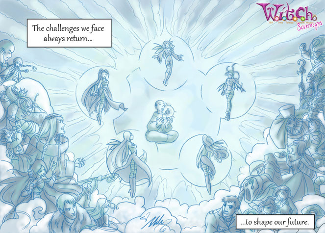 Original Art by Enny -- W.i.t.c.h. Sovereigns Comic