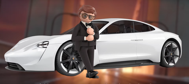 Porsche électrique Playmobil.