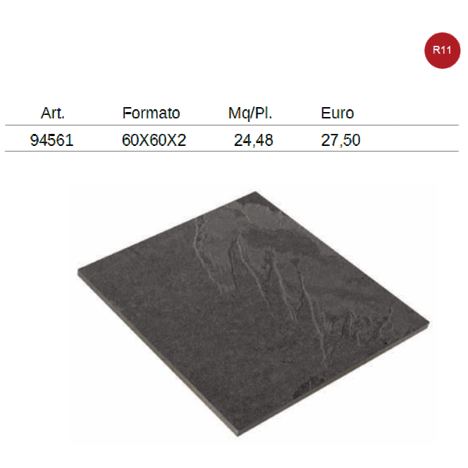 gres porcellanato effetto pietra formato 60x60 