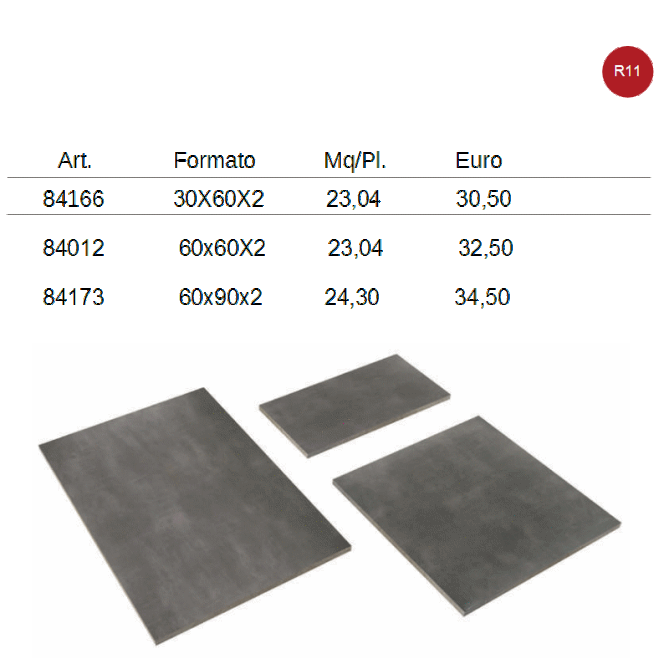 pavimento per esterno modulare formato 30x60/60x60/60x90 spessore cm.2 