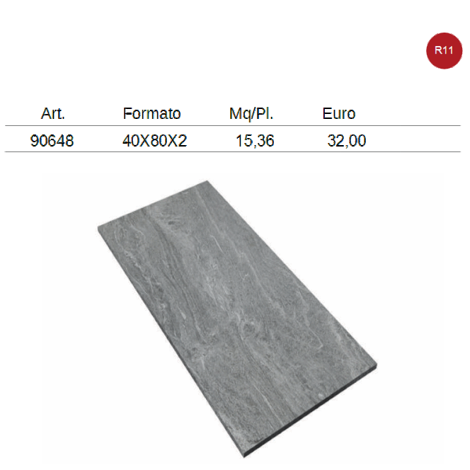 gres porcellanato effetto pietra 40x80 spessore cm. 2 