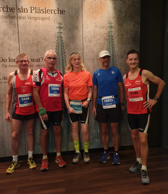 Vor dem Start: Karl Ploch, Jens Nägel, Elisabeth Tertel, Jürgen Tertel, Thomas Bayer (v.l.n.r.)