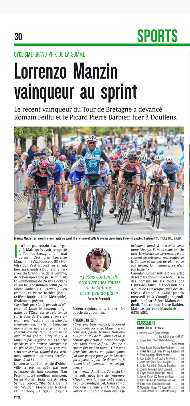 Courrier picard 13 mai 2019