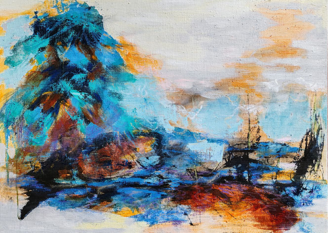 Kuiskaus, 60 x 80 / yksityiskokoelma