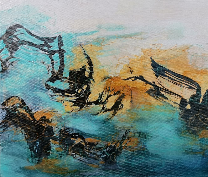 Vuoren laulu,  山の歌, Song of the mountain, 25 x 30 / available 