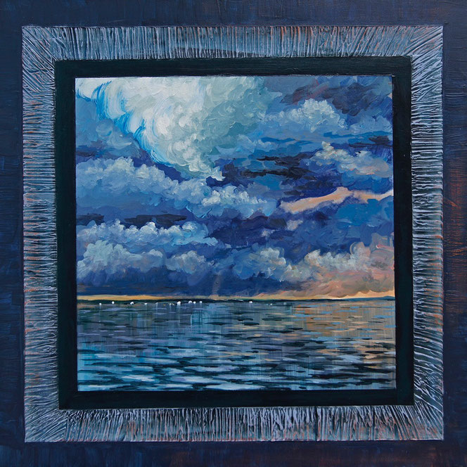 "Storm Front Padanarm" - 18" x 18" x 1" - acrylic on wood panel