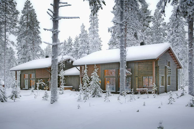 Der nächste Winter kommt bestimmt  - Wohnblockhaus in Nordfinnland - © Blockhaus Kuusamo