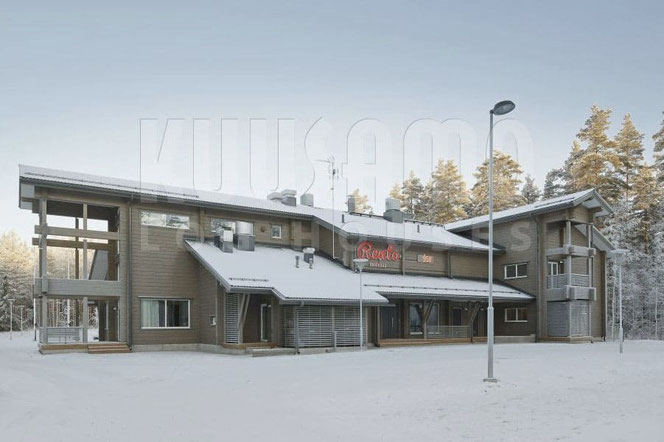 Komfortabels Hotel für einen beschwerdefreien Urlaub im allergikerfreundlichen Blockhaus in Finnland - Foto Kuudamo Hirsitalot